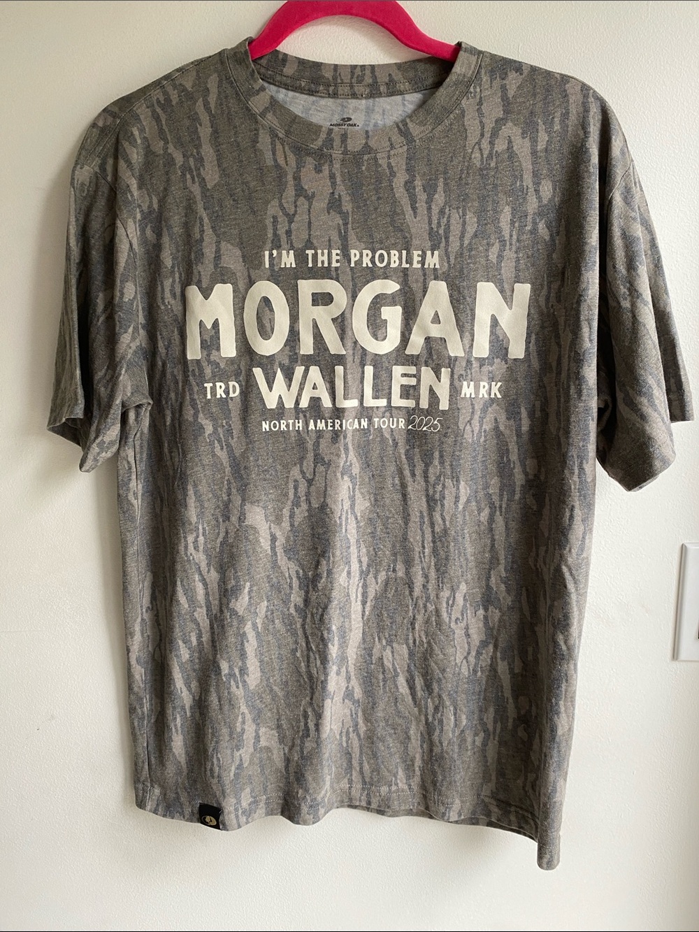 Morgan Wallen “I’m The Problem” Mossy Oak T-Shirt 2025 North American Tour Small